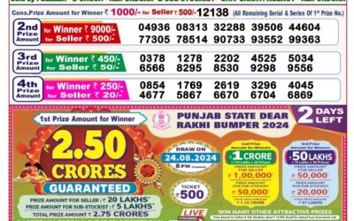 Dear sandpiper Thursday weekly lottery 22.8.24 8pm result