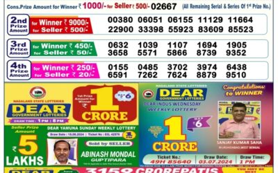 Dear dasher Friday weekly lottery 23.8.24 6pm result