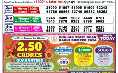 Dear donner saturday weekly lottery 24.8.24 6pm result