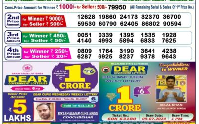 Dear comet tuesday weekly lottery 27.8.24 6pm result