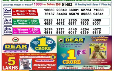 Dear dasher Friday weekly lottery 30.8.24 6pm result