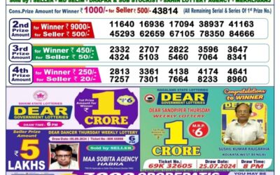 Dear comet tuesday weekly lottery 10.9.24 6pm result