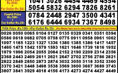 Punjab State Dear 10  Friday Weekly Lottery 6PM Result 27.9.24