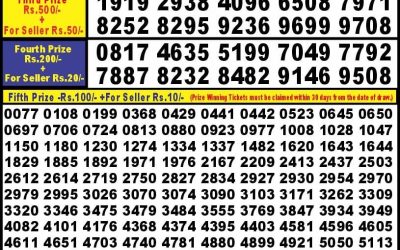 Punjab State Dear 10 monday Weekly Lottery 30.9.24 6pm result