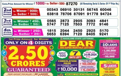 Dear donner saturday weekly lottery 7.9.24 6pm result