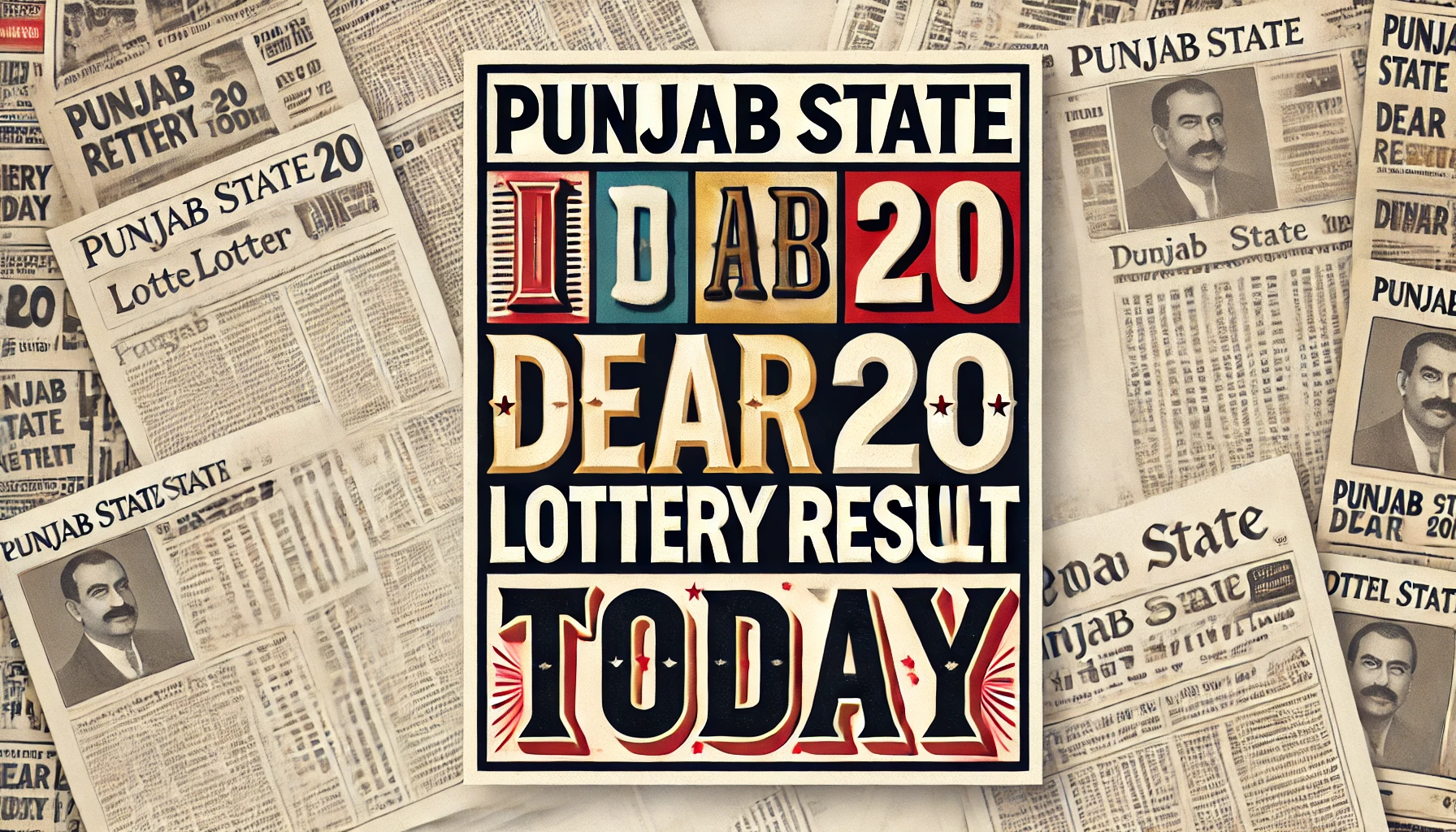 punjab state dear 20 lottery result today