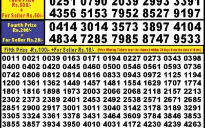 Punjab State Dear 10 Mercury Saturday Weekly lottery Result 21.09.24