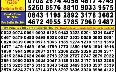 Punjab State Dear 10 monday Weekly Lottery 7.10.24 6PM Result