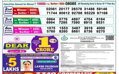 Dear dwarka Monday weekly lottery 28.10.24 1pm result