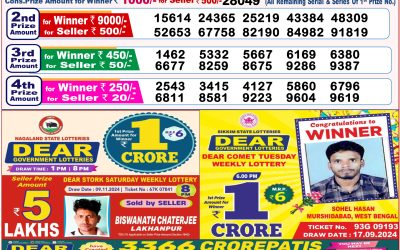 Dear Pelican Wednesday Weekly lottery 20.11.24 8pm result