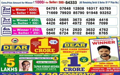 Dear donner Saturday weekly lottery 9.11.24  6pm result