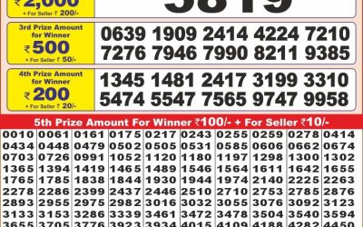 Punjab State Dear10 monday Weekly Lottery 11.11.24 6PM Result