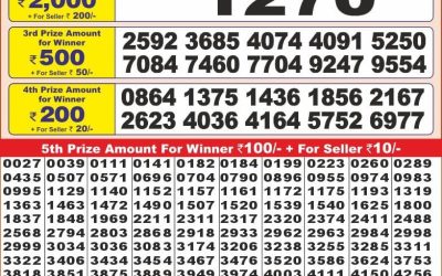 Punjab State Dear10 sunday Weekly Lottery 17.11.24 6PM Result