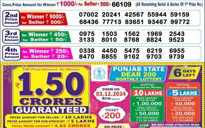 Dear Cupid Wednesday Weekly lottery 27.11.24 6pm result