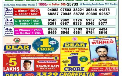 Dear yamuna Sunday weekly lottery 10.11.24 1pm result