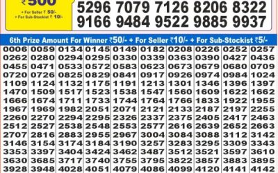 Dear super Pearl Wednesday weekly lottery 20.11.24 7pm result