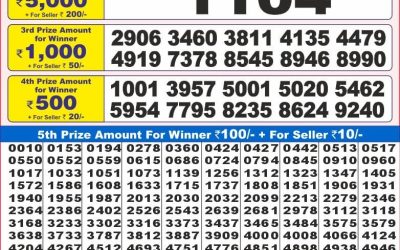 Dear 10 Solid Wednesday weekly lottery 20.11.24 7pm result