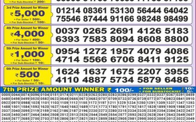 Dear 50 Chenab Wednesday Weekly lottery 20.11.24 5pm result