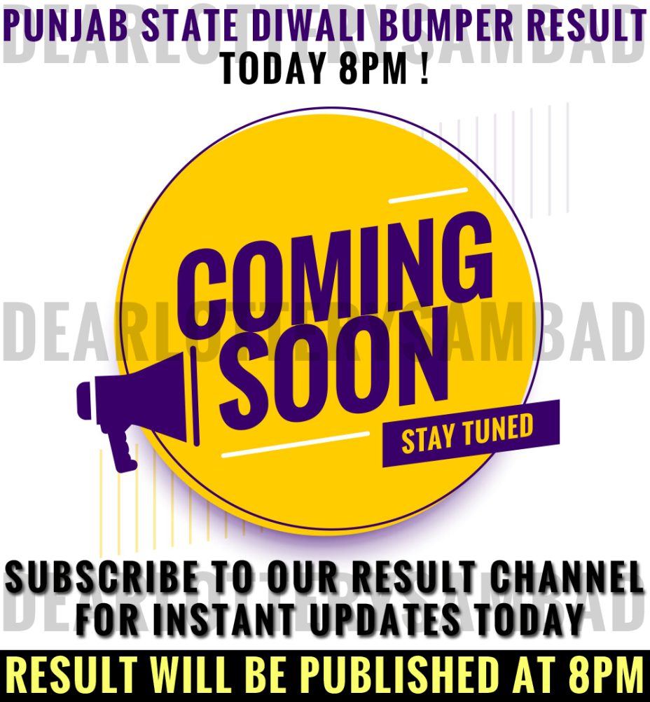 Punjab State Dear Diwali Bumper 2024 Result