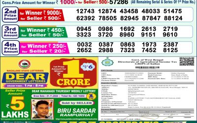 Dear dwarka monday weekly lottery 2.12.24 1pm result