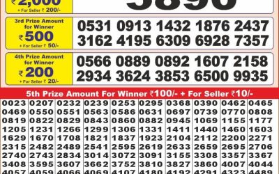 Punjab State Dear10 tuesday Weekly Lottery 17.12.24 6PM Result