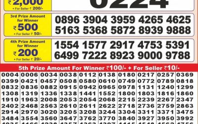 Punjab State Dear 10 tuesday Weekly Lottery 31.12.24 6PM Result