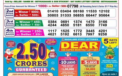 Dear finch monday weekly lottery 9.12.24 8pm result