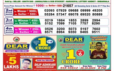 Dear gosse Tuesday weekly lottery 7.1.25 8pm result